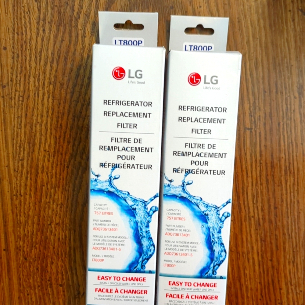 LG refrigerator replacement filter LT800P, set of 2